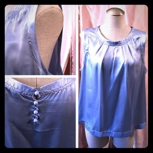 Banana Republic Sky Blue Silk Shirt